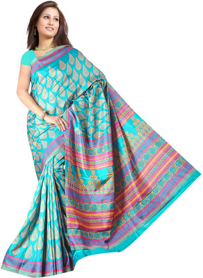 

Parisha Printed Fashion Tussar Silk Saree(Blue, Multicolor), Blue;multi