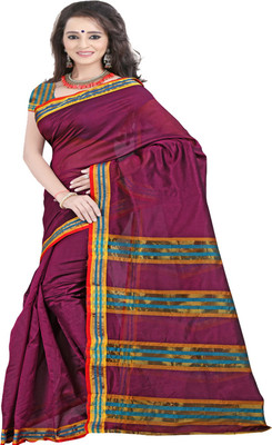 

Sanju Sarees Plain Fashion Art Silk Saree(Green)