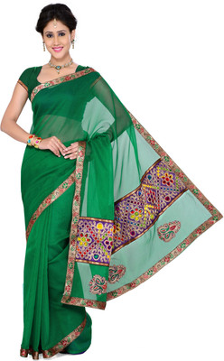 

Ishin Printed Chettinadu Cotton Saree(Green)
