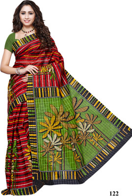 

Hi-Choice Printed Fashion Cotton Saree(Red)