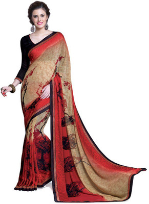 

Ridham Sarees Printed Fashion Handloom Georgette Saree(Multicolor)