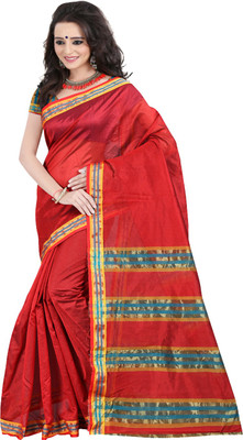 

Sanju Sarees Solid Fashion Art Silk Saree(Green)