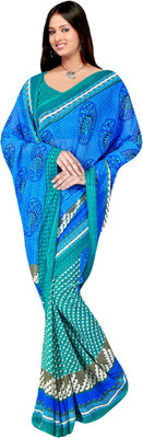 

MannMohh Printed Daily Wear Georgette Saree(Multicolor)