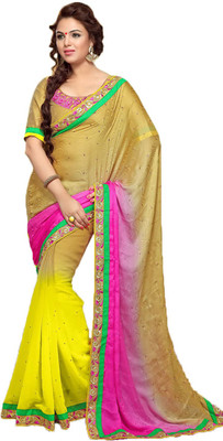 

Indian Wear Online Embroidered Fashion Net Saree(Multicolor)