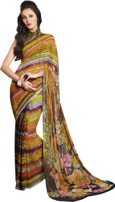 

Vishal Self Design Bollywood Georgette Saree(Multicolor)
