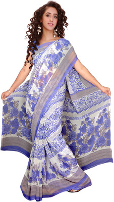 

Vardan Prints Printed Bollywood Georgette Saree(Blue)