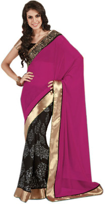 

Indian Wear Online Printed Fashion Pure Chiffon Saree(Multicolor), Multicolor337