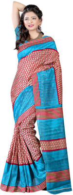 

Indian Wear Online Printed Fashion Art Silk Saree(Blue)