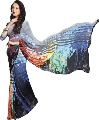 

Vishal Self Design Bollywood Georgette Saree(Multicolor)