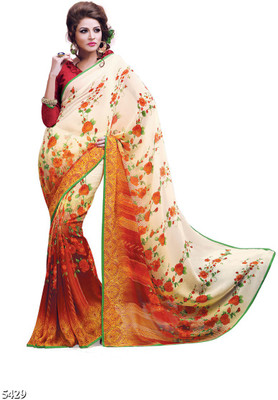 

Ridham Sarees Printed Fashion Handloom Chiffon Saree(Multicolor)