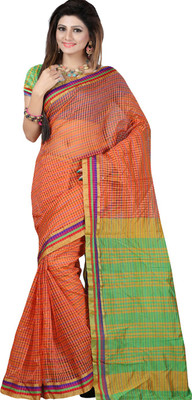 Ansu Fashion Solid Fashion Art Silk Saree(Green)