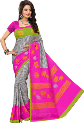 

Sunaina Printed Fashion Art Silk Saree(Multicolor)