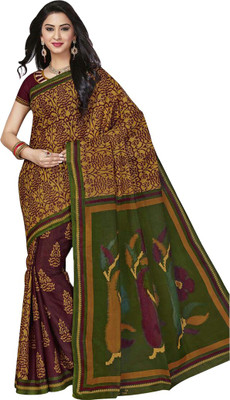 

Party Wear Dresses Printed Fashion Cotton Saree(Multicolor)