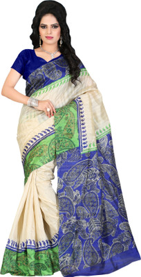 

Khoobee Self Design, Printed Fashion Art Silk Saree(Multicolor)