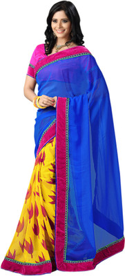 

Kanheyas Printed Bollywood Handloom Chiffon Saree(Multicolor)