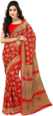 

Desi Look Printed Fashion Georgette Saree(Red)