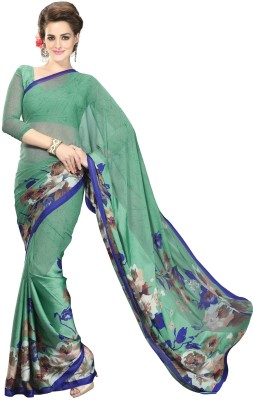 

Khushali Self Design, Printed Fashion Satin, Georgette Saree(Light Green, Multicolor)