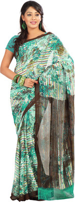 

Party Wear Dresses Printed Fashion Art Silk Saree(Multicolor), Multicolor347