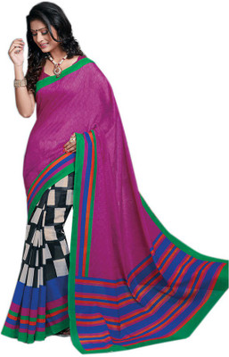 

Party Wear Dresses Printed Fashion Pure Chiffon Saree(Multicolor), Multicolor291