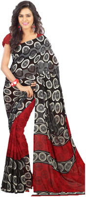 

Party Wear Dresses Printed Fashion Art Silk Saree(Multicolor)