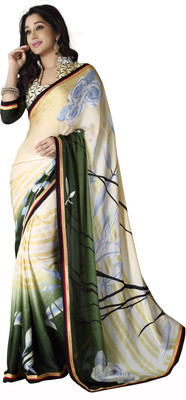 

Khushali Self Design, Printed Fashion Chiffon Saree(Multicolor)