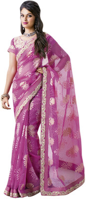 

Vishal Self Design Fashion Net Saree(Pink)
