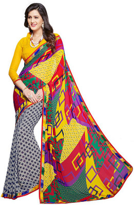 

PSHOPEE Printed Fashion Chiffon Saree(Yellow)