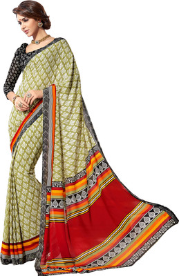 

Khoobee Self Design, Printed Fashion Georgette Saree(Multicolor)