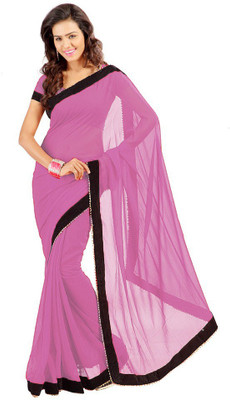

Shree Creation Embellished Bollywood Georgette Saree(Purple