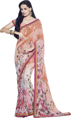 

Vishal Printed Fashion Georgette Saree(Beige)