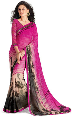 

Ridham Sarees Printed Fashion Handloom Georgette Saree(Multicolor)