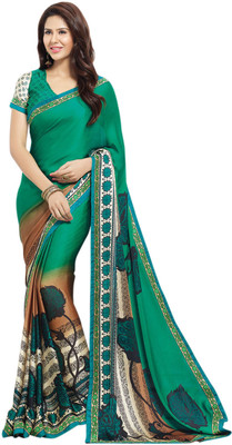 

Saara Solid Daily Wear Georgette Saree(Green)