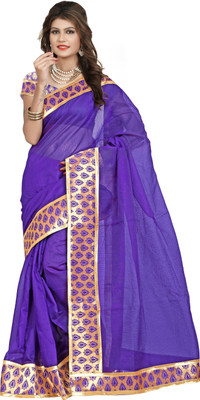 

Weavedeal Embellished Banarasi Art Silk Saree(Blue)