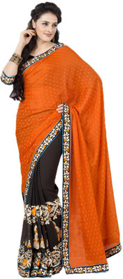 

Indian Wear Online Embroidered Fashion Net Saree(Multicolor)