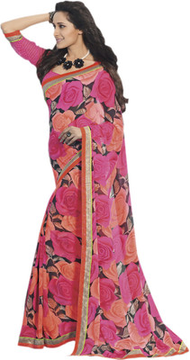 

Vishal Printed Fashion Georgette Saree(Pink)