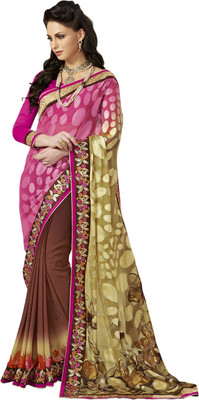 

Saara Self Design Fashion Georgette Saree(Multicolor)