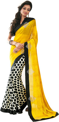 

Vishal Solid Fashion Georgette Saree(Yellow)