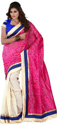 

It's Banii Woven Banarasi Handloom Banarasi Silk Saree(Pink)