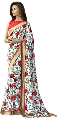 JTInternational Printed Bollywood Art Silk Saree(Multicolor)