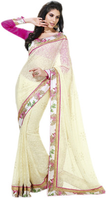 

Vishal Printed Fashion Chiffon Saree(Beige)