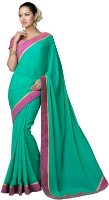 

Lovelylook Embroidered Fashion Georgette Saree(Green), Sea green