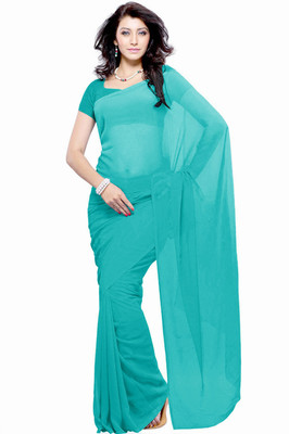 

Khushali Self Design Fashion Georgette Saree(Light Blue)