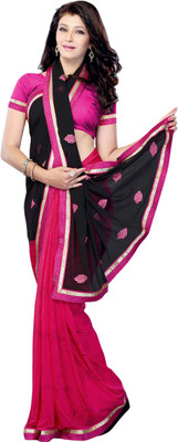 

Suvastram Embroidered Fashion Chiffon Saree(Multicolor)