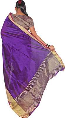 

Party Wear Dresses Printed Fashion Art Silk Saree(Purple)