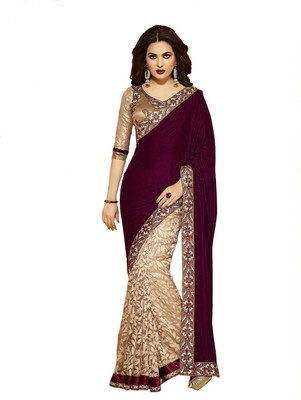 

Aksh Fashion Embroidered Fashion Georgette Saree(Maroon)