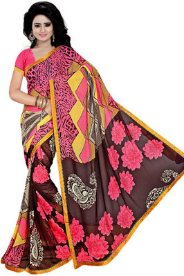 

Party Wear Dresses Printed Fashion Chiffon Saree(Multicolor)