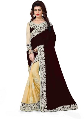 Sonu Creation Embroidered Bollywood Georgette Saree(Multicolor)