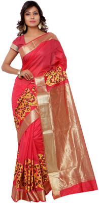 

Parisha Printed Daily Wear Cotton Saree(Pink)