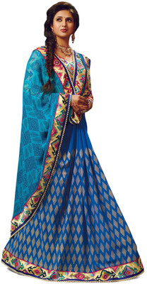 

Ridham Sarees Printed Bollywood Lycra, Net Saree(Multicolor)