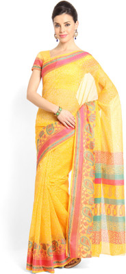 

Soch Paisley Fashion Cotton Saree(Yellow)